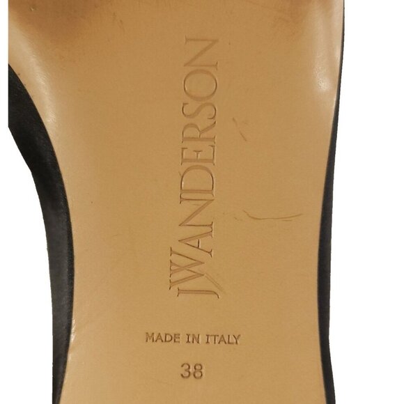 J W Anderson Ballerina Shoes With Crystals Size 38 US 8 Black $890 - Picture 10 of 16